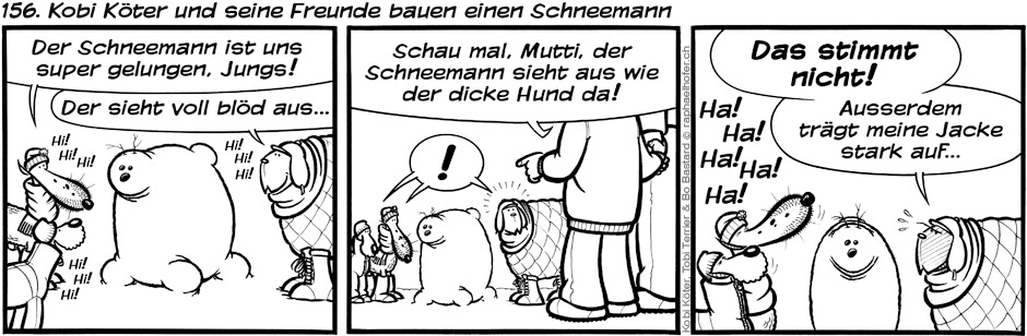 156. Kobi Köter und seine Freunde bauen einen Schneemann