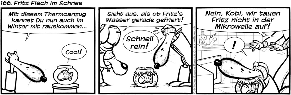 166. Fritz Fisch im Schnee