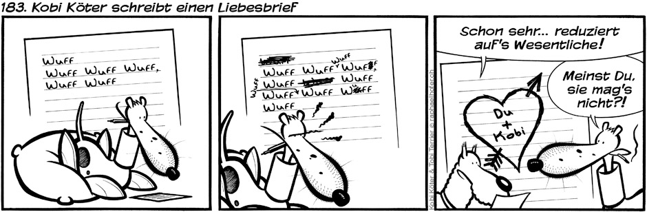 183. Kobi Köter schreibt einen Liebesbrief