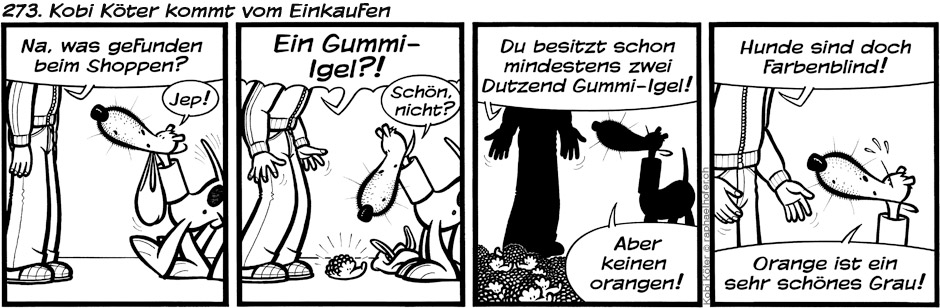 273. Kobi Köter kommt vom Einkaufen
