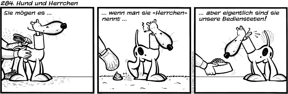 284. Hund und Herrchen