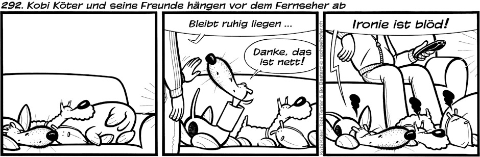 292. Kobi Köter und seine Freunde hängen vor dem  Fernseher ab