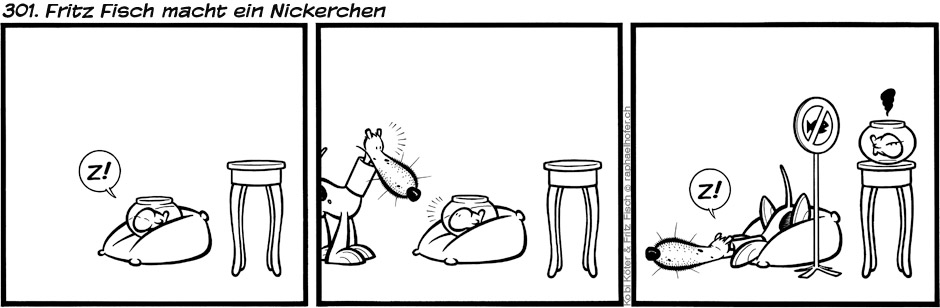 301. Fritz Fisch macht ein Nickerchen