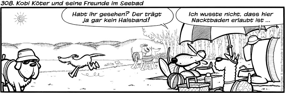 308. Kobi Köter und seine Freunde im Seebad