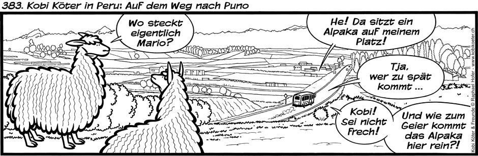 383. Kobi Köter in Peru : Auf dem Weg nach Puno