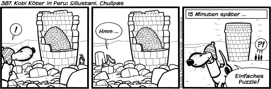 387. Kobi Köter in Peru : Sillustani, Chullpas
