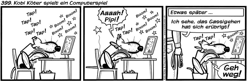 399. Kobi Köter spielt ein Computerspiel